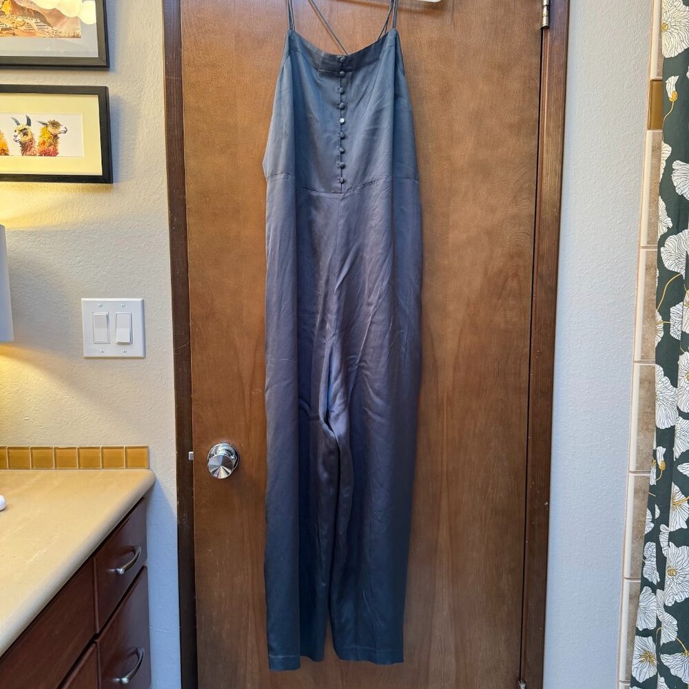 Madewell Cross Back Dark Green Jumpsuit